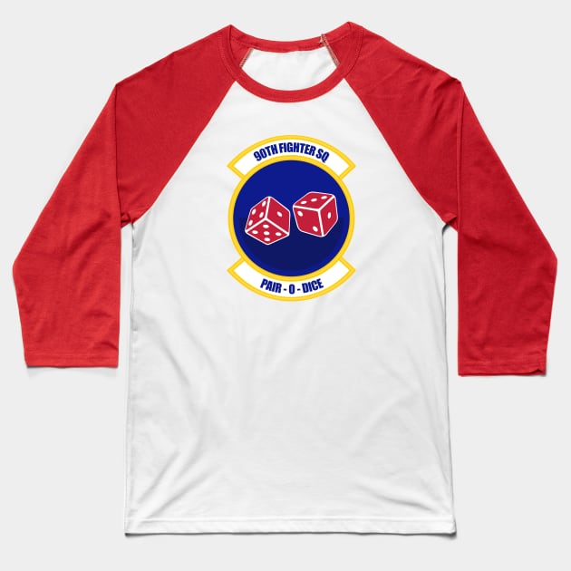 90th Fighter Squadron Baseball T-Shirt by Tailgunnerstudios